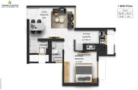 3 BHK Floor Plan