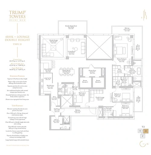4 BHK Floor Plan
